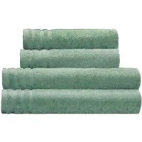 Kleine Wolke Handtuch Set Royal, 4 Stück (2 Handtücher 50/100 cm + 2 Duschtücher 70/140 cm), Frottier (Set, 4-St), Uni Farben, mit Bordüre, weich, in verschiedenen Sets erhältlich