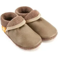 Orangenkinder® Klassik Beige Baby Krabbelschuh pflanzlich gegerbtes Leder, Made in Germany, atmungsaktiv