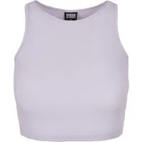 URBAN CLASSICS Muskelshirt Urban Classics Damen Ladies Cropped Rib Top (1-tlg)