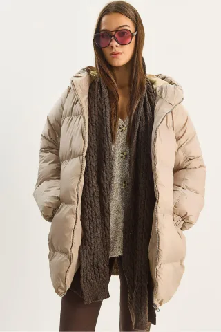 Kapuze Oversized Dicke Pufferjacke