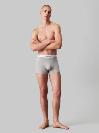 RELAXED DART TRUNK 3PK black/white/grey heather - Gr. - L