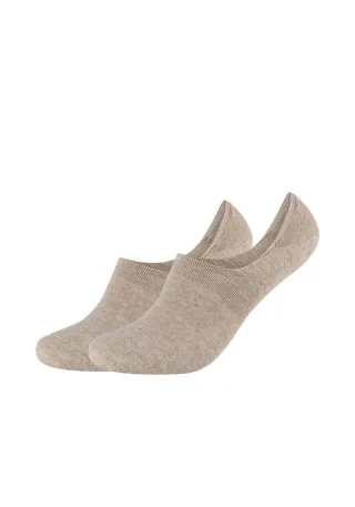 s.Oliver Red Label - Bequeme Basic-Footies mit elastischem Bund braun - Gr. - 38