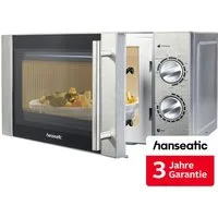 Hanseatic Mikrowelle D70H20L-DB(A13), 2 in 1, Grill, 20 l, inkl. 3 Jahre Herstellergarantie