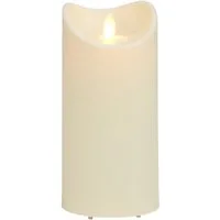 IC HomeDeco LED Dekolicht LED-Kerze für aussen, Weihnachtsdeko, Timerfunktion, Warmweiß, mit beweglicher Flamme, Ø ca. 8,9 cm, LED-Outdoor Kerze