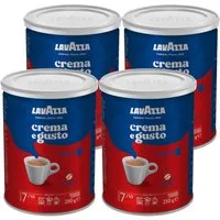 Lavazza Kaffee, Lavazza Crema e Gusto Classico gemahlener Kaffee 250g 4er Pack