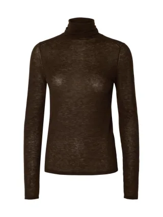 selected men - Rollkragenpullover braun - Gr. - XS