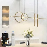 doporro LED Pendelleuchte Hängeleuchte LED Höhenverstellbar mit 3 Farbtemperaturen Luvina-09, CRI≥80, LED-Pendelleuchte