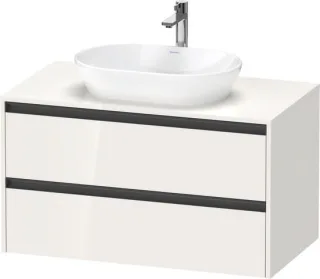 Duravit Ketho.2 Konsolenwaschtischunterbau wandhängend Weiß Hochglanz 1000x550x568 mm - K24896022220 K24896022220000
