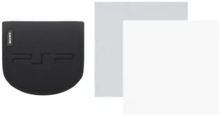 Sony PSP Tasche für Zubehör inkl. Reinigungstuch schwarz