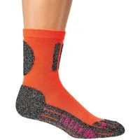 TippTexx 24 Sportsocken 2 Paar COOLMAX Trekkingsocken NEON-Farben Sport- und Bike-Socks (2 Paar) mit Frottee-Polstersohle