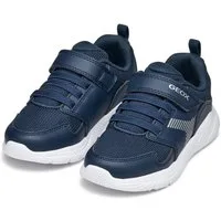 Geox J SPRINTYE BOY Sneaker, Freizeitschuh, Klettschuh mit elastischen Schnürsenkeln