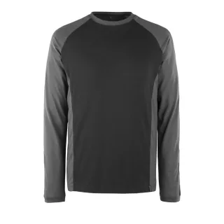 MASCOT Bielefeld Langarmshirt Schwarz / Dunkelanthrazit XL - 50568-959-0918-XL
