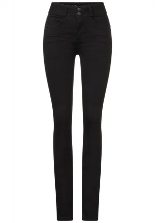 Street One - Slim Fit Jeans schwarz - Gr. - 27/32