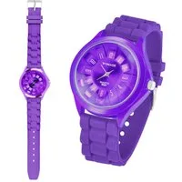 Taffstyle Quarzuhr Damen Silikon Armbanduhr Silikon Uhr für Frauen modern und zeitlos, (Mädchen Jungen Sportuhr Bunte Kinderuhr Farbige Lernuhr Silikonuhr Süß), Leicht und bequem
