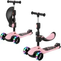 BremToy Dreiradscooter Kinderroller Tretroller Faltbarer Scooter 1-14 Jahre