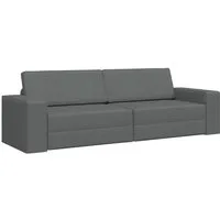 vidaXL Sofa Schlafsofa Dunkelgrau 245 x 78 x 77 cm Stoff, 1 Teile
