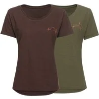 Parforce Essential T-Shirt Damen 2er-Set T-Shirts Heartbeat