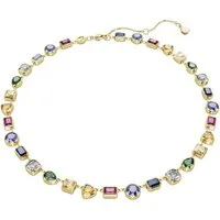 Swarovski Kette mit Anhänger Swarovski Tennis-Halskette Imber 5662915 gelb vergoldet, bunt