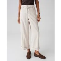 OPUS Stoffhose Relaxed City Pants aus Lyocell Cotton Mix Weiter, gerader Beinverlauf, Kordel zum Binden