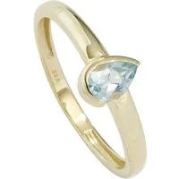 JOBO Goldring, 333 Gold mit Blautopas