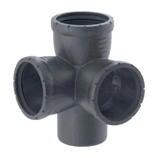 Geberit Silent Pro Eckabzweig 393550141 DN 100/90/90, 87,5°, hochschalldämmend