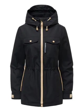 Marikoo Damen Parka Übergangsjacke Sohaa mit Kapuze