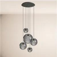s.luce Pendelleuchte Orb 5-flammige Galerielampe Modular