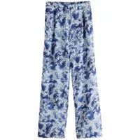 Bhoem Schlupfhose Schlupfhose mit Schal-Print und geradem Bein (1-tlg)