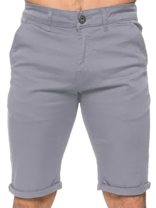 Enzo Herren Slim Fit Stretch Chino Shorts