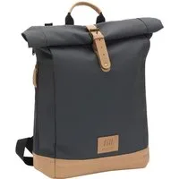 Fillikid Wickelrucksack Rolltop Berlin stone grey, inkl. Wickeltunterlage