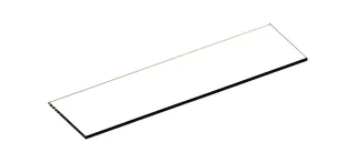 Keuco Glasabl. kurz Ersatzteil SPS 90110 409x120x6mm, 90110000086 90110000086