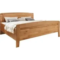 WIEMANN Funktionsbett Lausanne, Bettgestell, Bettrahmen, teilmassiv Erle, Kopf- und Fußteil aus Massivholz, zwei Größen, Bettseitenhöhe 43 cm