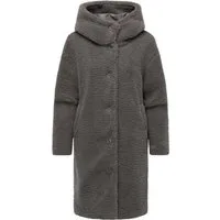 Ragwear Langmantel Joonie YOUMODO Langer Winter Plüschmantel mit Kapuze