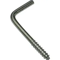 GARDINIA Schraubenhaken, Vitragenstangen, (Set, 20-St), Serie Vitragestange flachoval Ø 11 mm