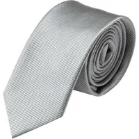 GASSANI Krawatte Schmale Männer Slim-Fit Gestreifte Uni Rips Rippen Herren-Krawatte (1-St., Businesskrawatte, Feine Streifen) Männer-Schlips, Seide-Touch, moderne 6cm oder 8cm Ripskrawatte