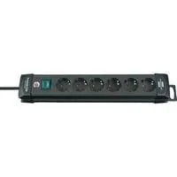 Premium-Line Steckdosenleiste 6-fach schwarz, 3 Meter
