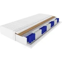 Taschenfederkernmatratze mit KOKOS 7-Zonen 20 cm hoch Härtegrad H4, Deine Möbel 24, 20 cm hoch, (Set, 1-tlg), 7 Zonen, Bezug waschbar, Punktelastisch, mit Kokosmatte