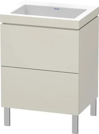 Duravit L-Cube c-bonded Set bodenstehend Taupe Matt 600x480x698 mm - LC6936N9191 LC6936N9191