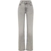BOSS ORANGE Straight-Jeans ADA HR SLIT Premium Damenmode mit Schlitz am Saum, hohe Leibhöhe