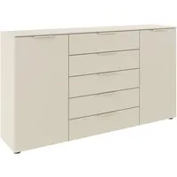 rauch Schubkastenkommode Flipp Schubladenkommode Wäscheschrank Schrank (Breite 160/180 cm mit 4 Einlegeböden), 2-türig mit 5 Schubladen und Soft-Close-Funktion in zwei Breiten