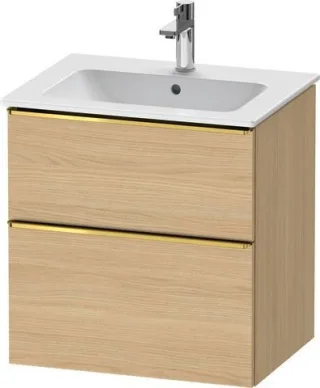 Duravit D-Neo Waschtischunterbau wandhängend Natur Eiche Matt 610x462x625 mm - DE4361034300000 DE4361034300000