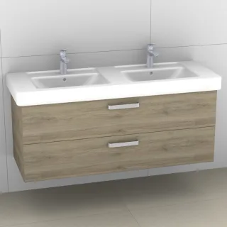 Artiqua 414 Waschtischunterschrank für Subway/Omnia Architectura 613113 Sanremo Eiche quer NB, 414-W 414-WU2L-V07-7145-428