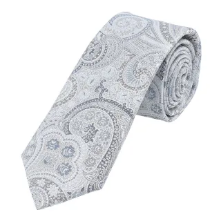 Sterlington - Krawatte Paisley 7,0-7,5cm m-blau