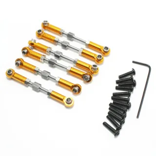 Metal Upgrade Adjustable Rod Full Set Rod Accessories for Wltoys 144001 1/14 RC Car Parts