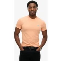 Superdry Rundhalsshirt ESSENTIAL LOGO EMB TEE aus Baumwolle und Single Jersey, Slim Fit, Kurzarm, hüftlang