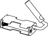 Tece filo Ersatzteil Batteriehalter , 9820546 9820546