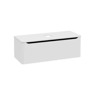 VitrA New Integra Round Waschtischunterschrank für Aufsatzwaschtisch mit 1 Vollauszug Matt,70065 70065