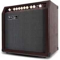 Rocktile AA-30 Eric Akustikverstärker Verstärker (Anzahl Kanäle: 2 (Mikrofon und Gitarre), 30 W, Comboverstärker - 4-Band EQ - Reverb-Effekt für Gesang und Gitarre)