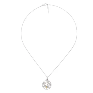 Orphelia 'Oceane' Damenkette mit Anhänger aus 925er Sterlingsilber - Silber/Rosé ZH-7090/1