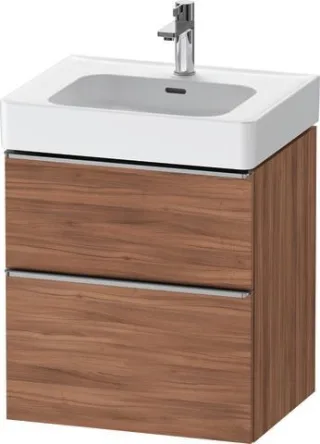 Duravit D-Neo Waschtischunterbau wandhängend Nussbaum Matt 584x452x625 mm - DE4376070790000 DE4376070790000